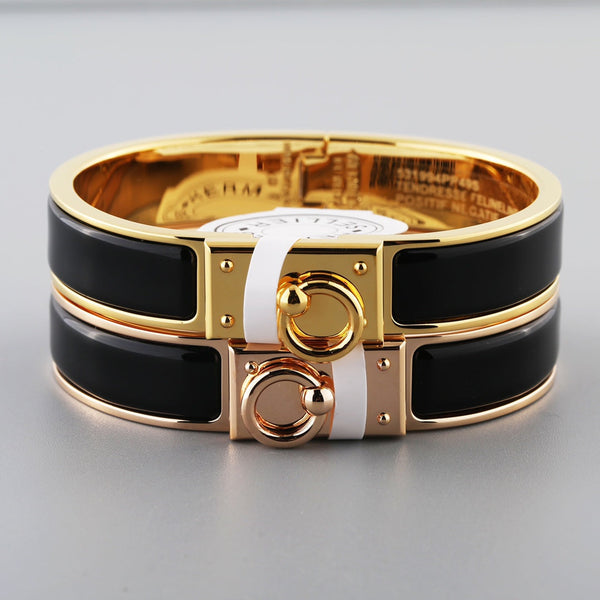 BRACCIALE CON CHIUSURA AD ANELLO H 12MM NERO