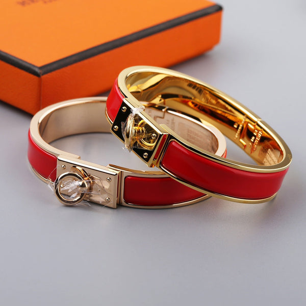 BRACCIALE CON CHIUSURA AD ANELLO H 12MM ROSSO