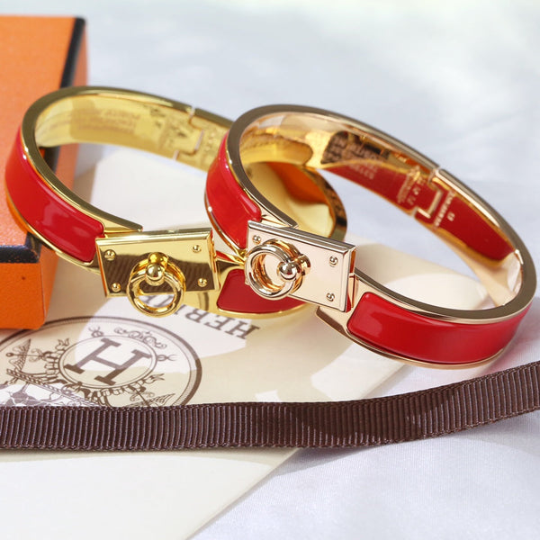 BRACCIALE CON CHIUSURA AD ANELLO H 12MM ROSSO