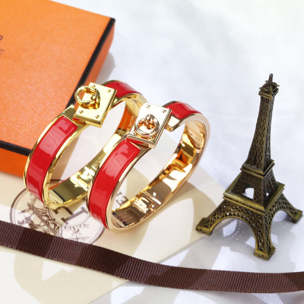 BRACCIALE CON CHIUSURA AD ANELLO H 12MM ROSSO