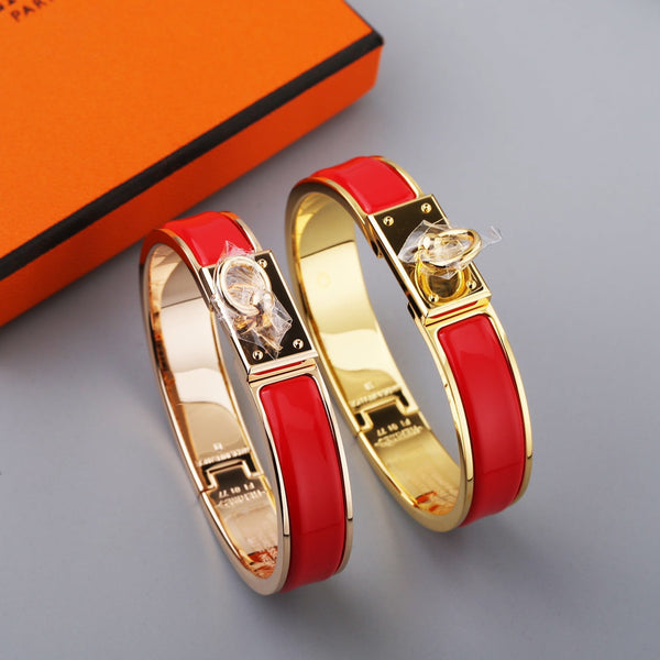 BRACCIALE CON CHIUSURA AD ANELLO H 12MM ROSSO