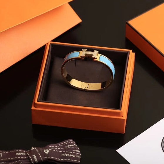 H BRACCIALE BLU NUVOLA ORO DIAMANTE