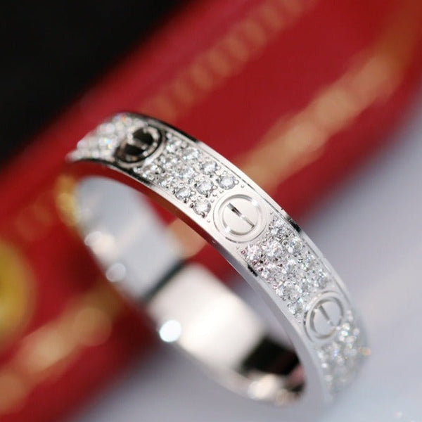 ANELLO LOVE 3,6 MM CON DIAMANTI