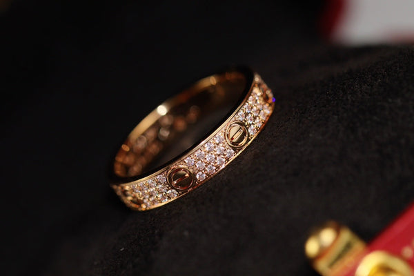 ANELLO LOVE 3,6 MM CON DIAMANTI