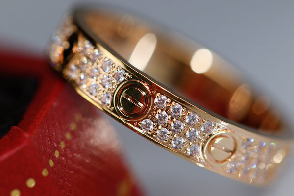 ANELLO LOVE 3,6 MM CON DIAMANTI
