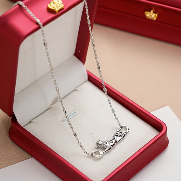 COLLANA IN ARGENTO CON PEDANTE PANTERA