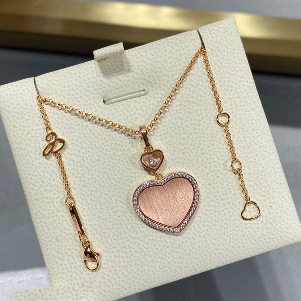 COLLANA HAPPY HEART IN ORO E DIAMANTI