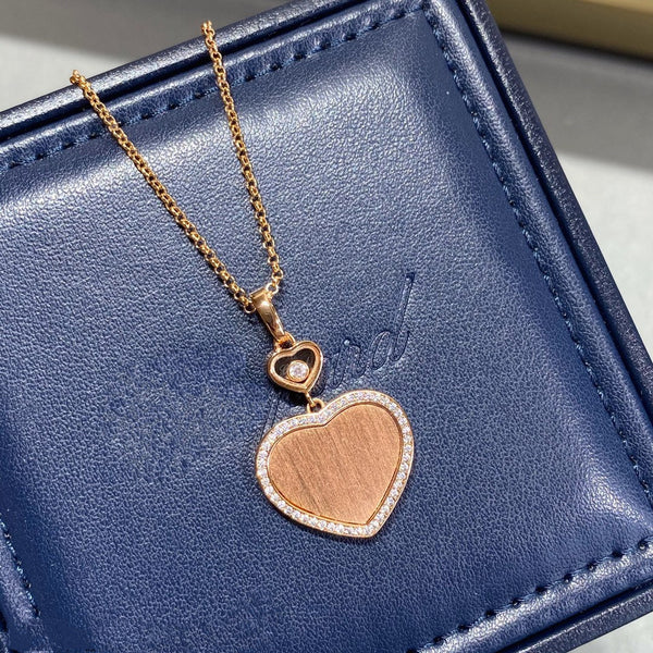 COLLANA HAPPY HEART IN ORO E DIAMANTI
