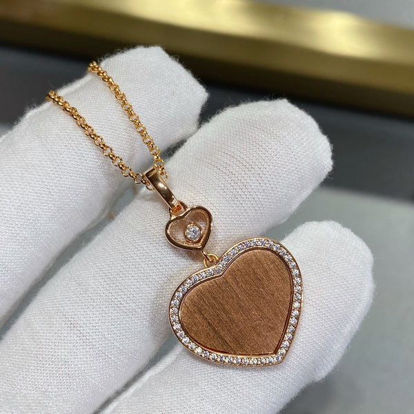 COLLANA HAPPY HEART IN ORO E DIAMANTI
