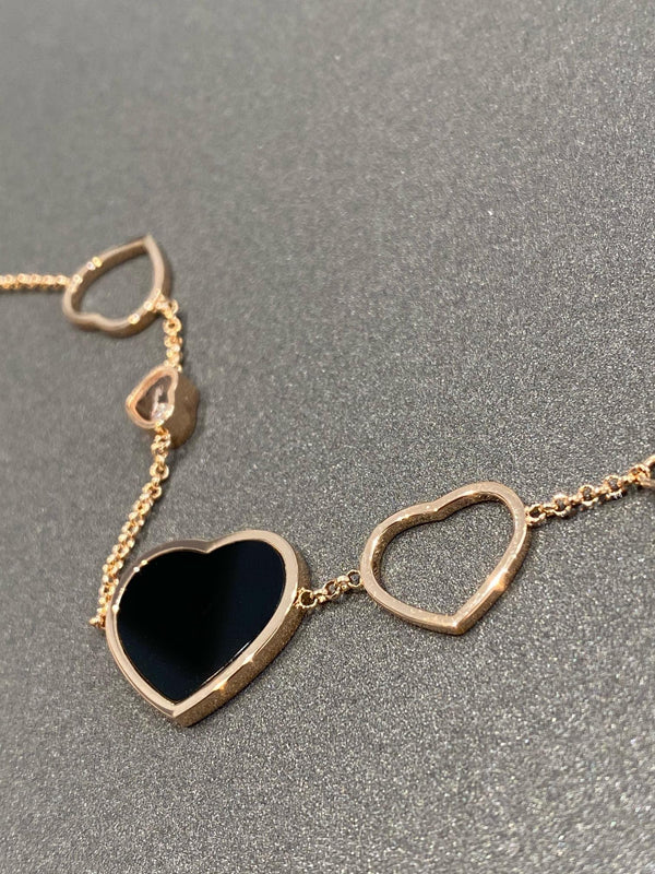 BRACCIALE HAPPY HEART ONICE ORO ROSA