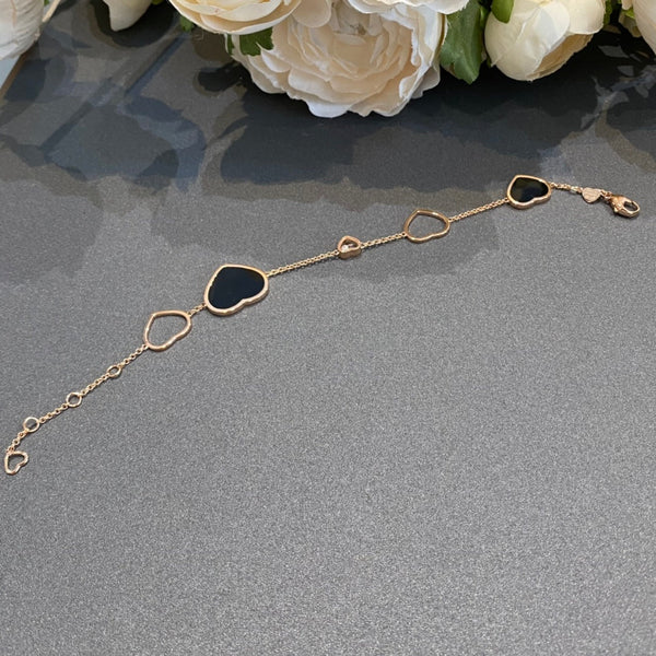 BRACCIALE HAPPY HEART ONICE ORO ROSA