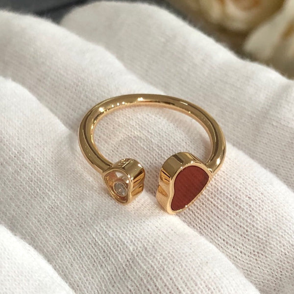 ANELLO HAPPY HEART IN ORO ROSA