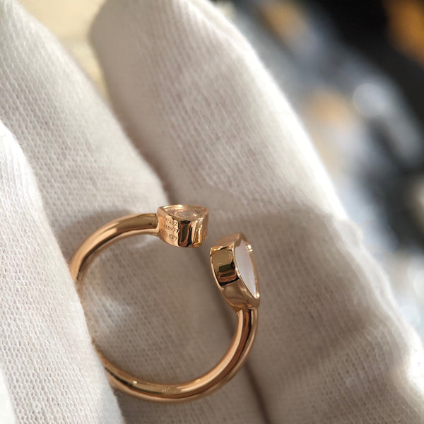 ANELLO HAPPY HEART IN ORO ROSA