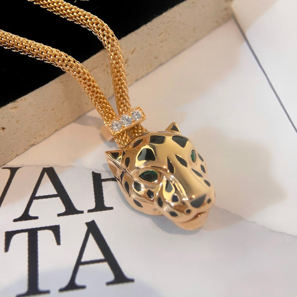 COLLANA IN ONICE ORO ROSA PANTHERE