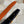 H CONTANCE BELT 32MM GOLD BUCKLE BLACK ORANGE LEATHER
