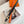 H AGORA BELT 32MM BLACK ORANGE LEATHER