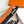 H AGORA BELT 32MM BLACK ORANGE LEATHER