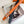 H AGORA BELT 32MM BLACK ORANGE LEATHER
