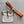 H CONTANCE BELT 38MM ORANGE BLACK LEATHER