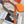 H TONIGHT BELT 38MM ORANGE GREEN GREY LEATHER