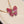 COLLANA IN ORO ROSA CON DIAMANTI ROSSI A FARFALLA