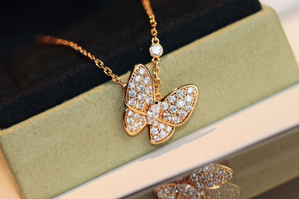 COLLANA FARFALLA CON DIAMANTI