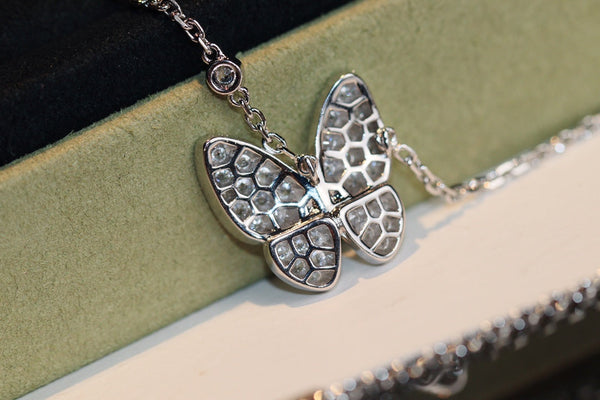 COLLANA FARFALLA CON DIAMANTI