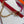 H GOLD BUCKLE WOMEN'S BELT WITH PINK RED LEATHER STRAP 1.3CM
