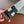 4.0CM GREY TEXTILE BLACK LEATHER H BELT
