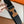 4.0CM BLACK TEXTILE  BROWN LEATHER H BELT