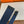 4.0CM BLUE TEXTILE  BLACK LEATHER H BELT