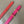 FOCUS BELT GOLD BUCKLE RED AND PINK REVERSIBLE LEATHER 1.3CM