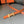 FOCUS BELT GOLD BUCKLE ORANGE AND BLACK REVERSIBLE LEATHER 1.3CM.