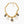 MULTI CHARM PINK GOLD  BLACK ENAMEL NECKLACE
