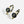 DOUBLE C BLACK LEATHER GOLD HOOP EARRINGS