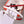 H WOMEN'S BELT 13MM SILVER BUCKLE RED WHITE LEATHER