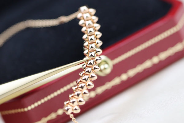 COLLANA CLASH IN ORO ROSA
