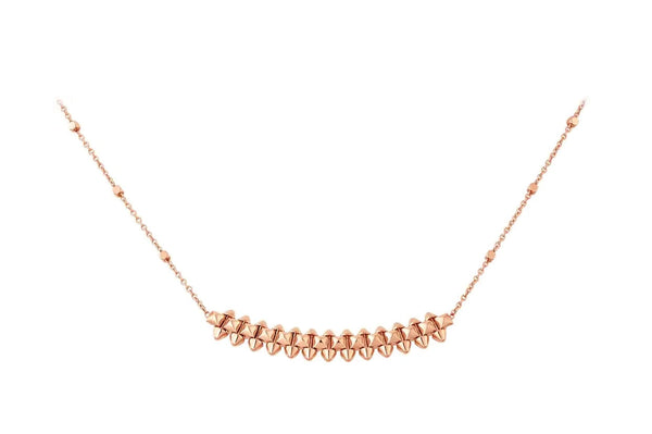 COLLANA CLASH IN ORO ROSA