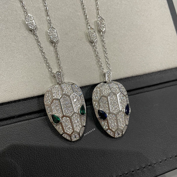 COLLANA CON PEDANTE SERPENTI E DIAMANTI