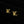 LV LOGO GOLD STUD EARRINGS