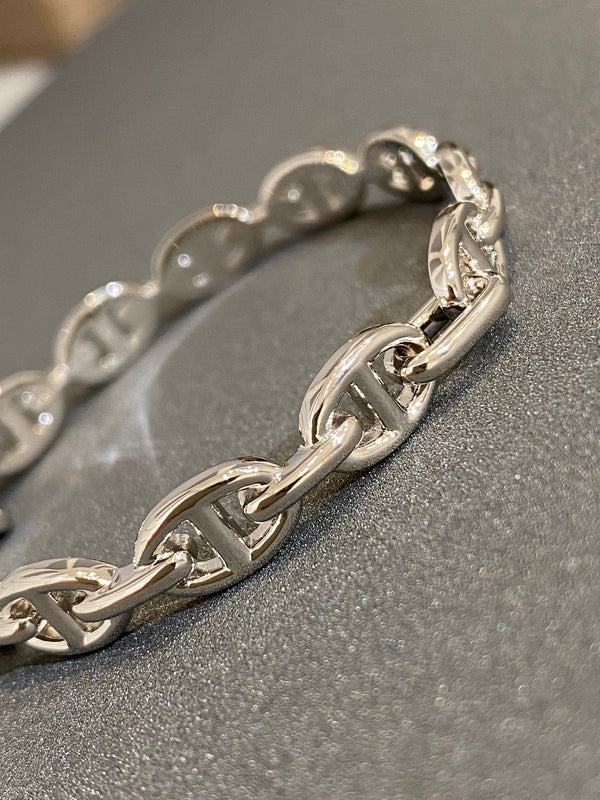 BRACCIALE A CATENA IN ARGENTO 