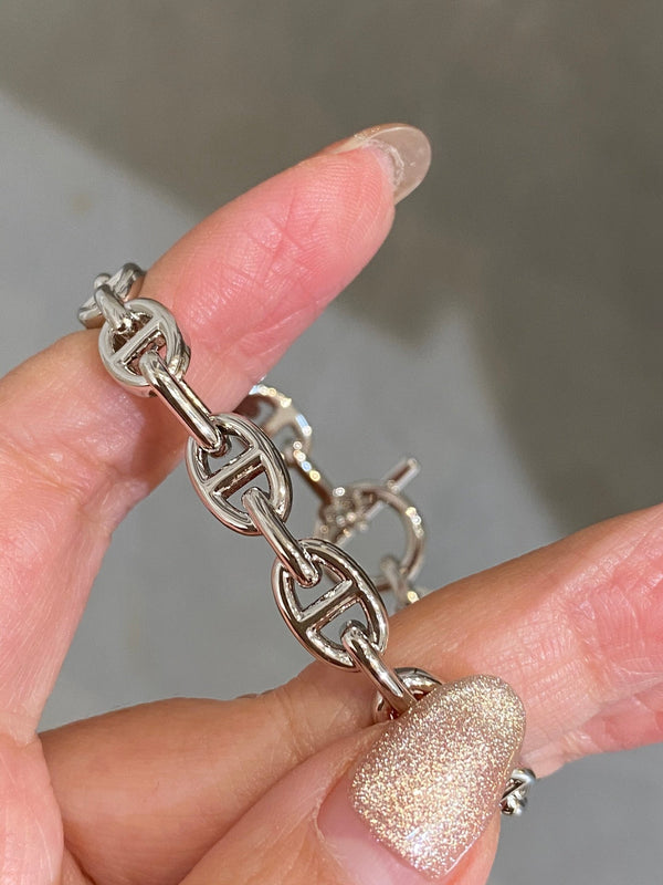 BRACCIALE A CATENA IN ARGENTO 