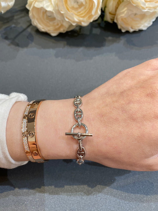 BRACCIALE A CATENA IN ARGENTO 