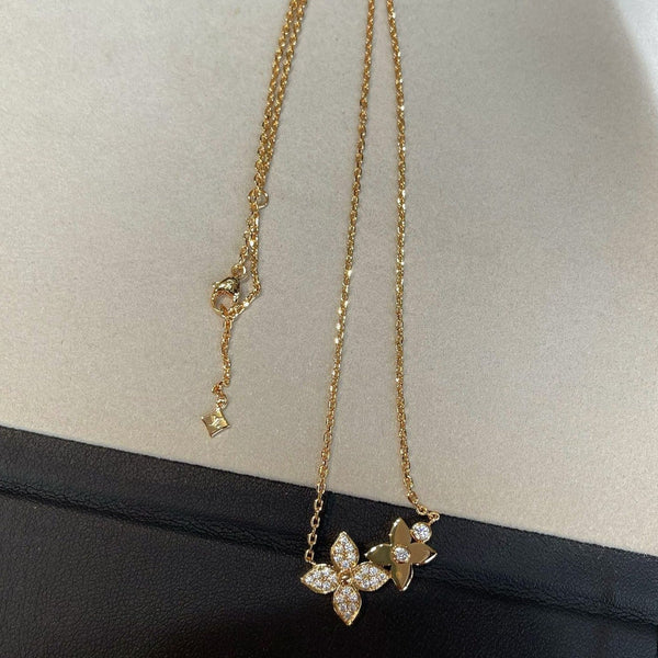 COLLANA STAR BLOSSOM ORO ROSA DIAMANTI