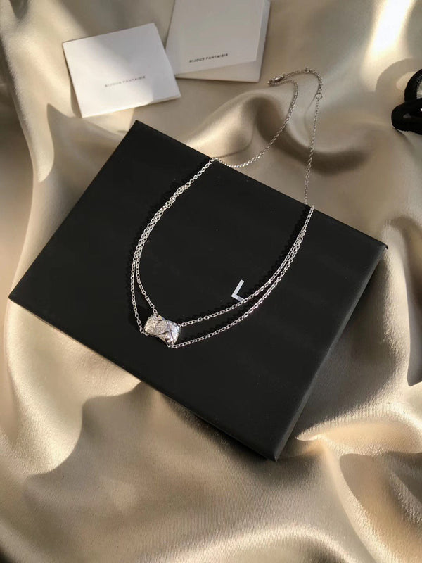 COLLANA IN ARGENTO CON DIAMANTI CRUSH
