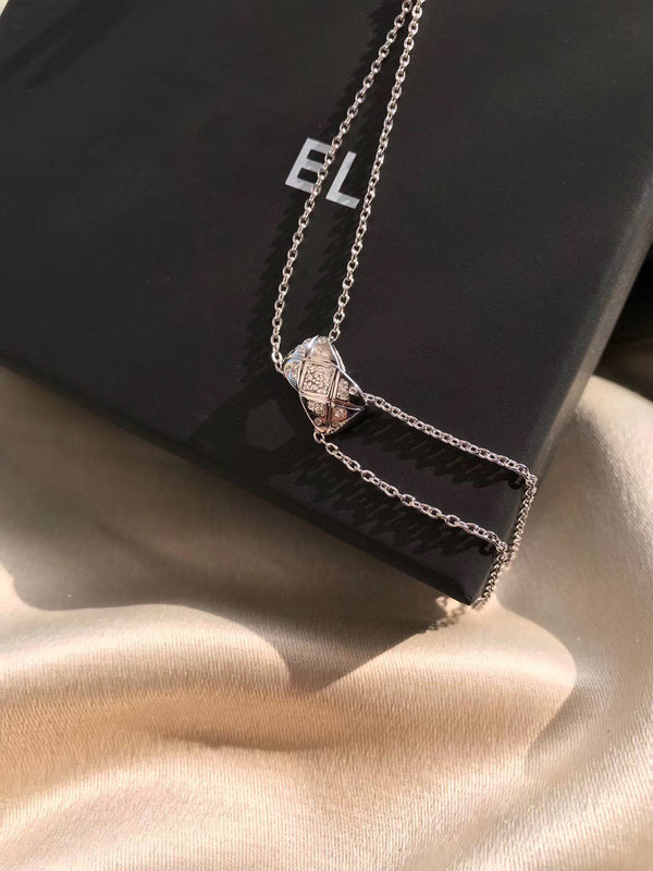 COLLANA IN ARGENTO CON DIAMANTI CRUSH