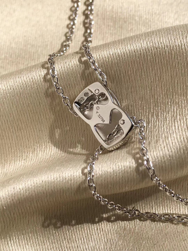 COLLANA IN ARGENTO CON DIAMANTI CRUSH