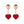 HAPPY HEART PINK GOLD DROP EARRINGS