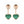 HAPPY HEART PINK GOLD DROP EARRINGS