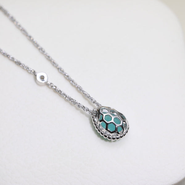 COLLANA BOHEME IN ARGENTO CON ACQUAMARINA